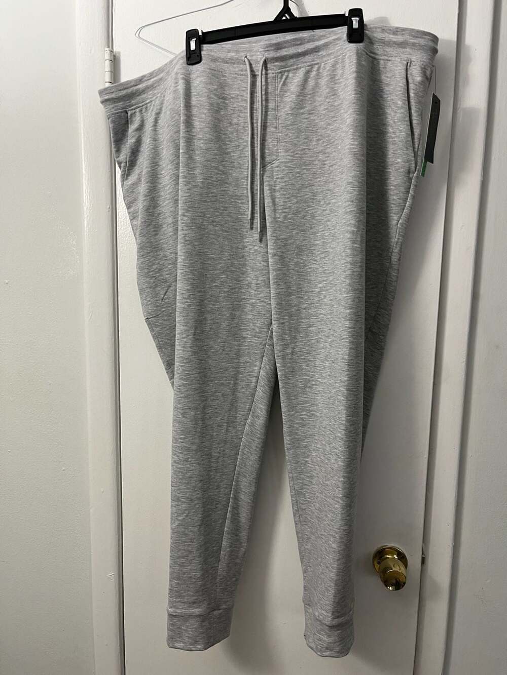 Athletic Works Plus Size Heather Gray Drawstring Jogger Sweatpants 3XL (48-50)